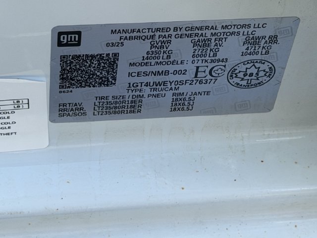 2025 GMC Sierra 3500HD Denali White at Big Star Buick GMC