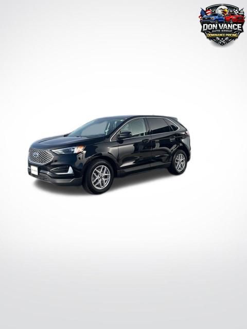 Agate Black Metallic 2024 Ford Edge SEL AWD SUV / Crossover All-Wheel Drive 8-Speed Automatic
