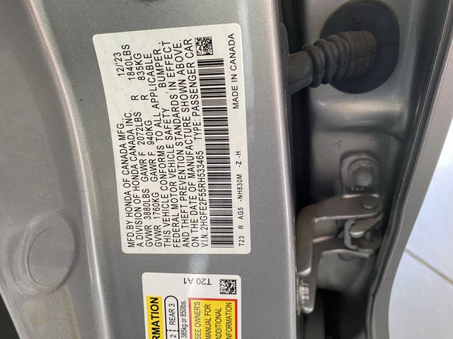 Certified Used 2024 Lunar Silver Metallic Honda Sport image 33