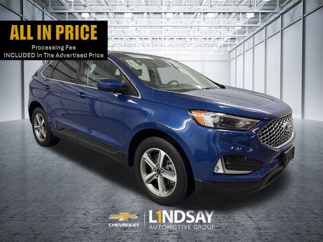 Blue Metallic 2024 Ford Edge SUV / Crossover All-Wheel Drive 8-Speed Automatic