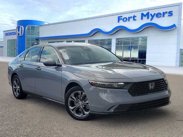 Urban Gray Pearl 2024 Honda Accord Hybrid Sedan Front-Wheel Drive Continuously Variable Transmission