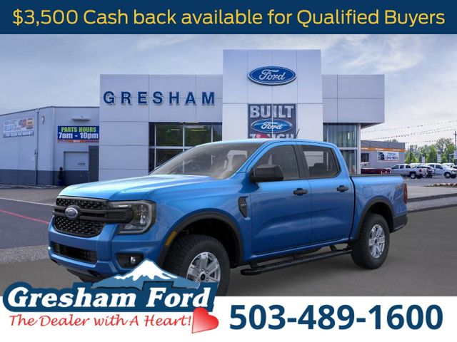 Velocity Blue Metallic 2025 Ford Ranger Pickup Truck Four-Wheel Drive Automatic