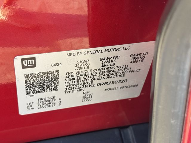 2024 GMC Yukon XL Denali Ultimate Red at Cook Ford