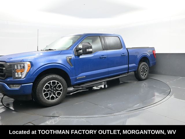 Blue Metallic 2022 Ford F-150 XLT SuperCrew 4WD Pickup Truck Four-Wheel Drive Automatic
