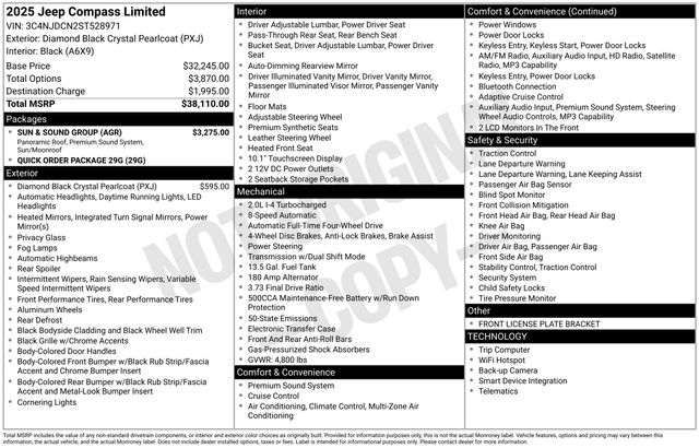 2025 Jeep Compass Limited 4x4