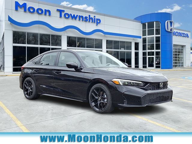 Crystal Black Pearl 2026 Honda Civic Hybrid Hatchback Front-Wheel Drive Continuously Variable Transmission