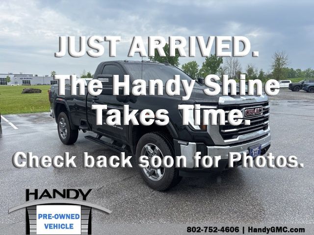 Onyx Black 2025 GMC Sierra 3500HD SLE Regular Cab LB 4WD Pickup Truck Four-Wheel Drive Automatic