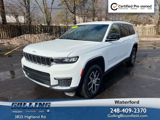 Bright White Clearcoat 2025 Jeep Grand Cherokee L Limited 4WD SUV / Crossover Four-Wheel Drive 8-Speed Automatic