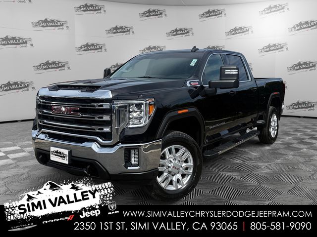 Onyx Black 2023 GMC Sierra 2500HD SLE Crew Cab 4WD Pickup Truck Four-Wheel Drive Automatic