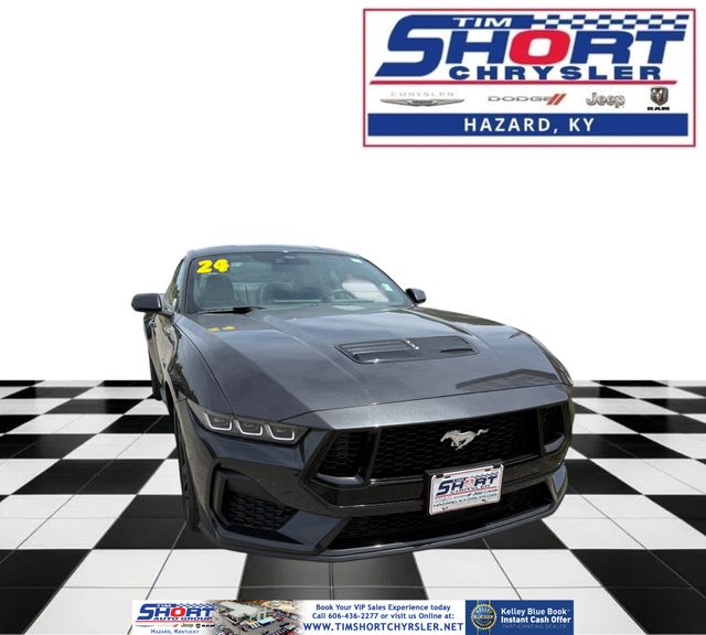 Shadow Black 2024 Ford Mustang Coupe Rear-Wheel Drive Automatic