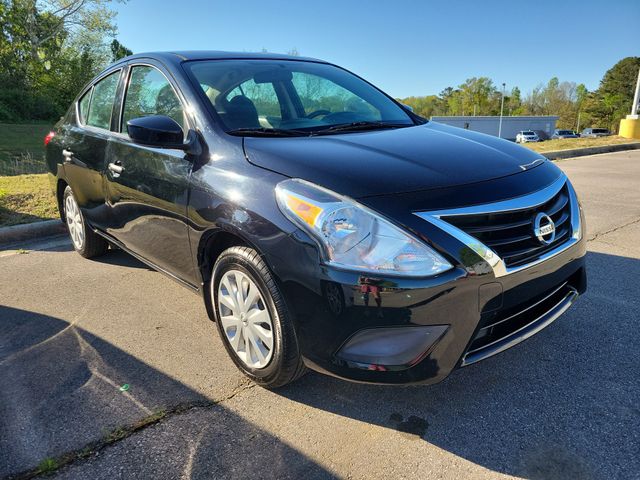 Super Black Metallic 2017 Nissan Versa S Plus Sedan Front-Wheel Drive Continuously Variable Transmission