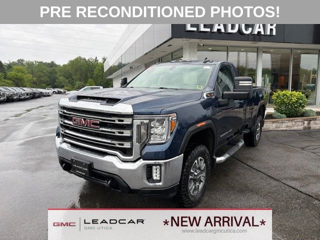 Pacific Blue Metallic 2021 GMC Sierra 2500HD Pickup Truck Four-Wheel Drive 6-Speed Automatic