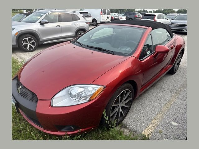 Red 2011 Mitsubishi Eclipse Spyder Convertible Front-Wheel Drive 4-Speed Automatic