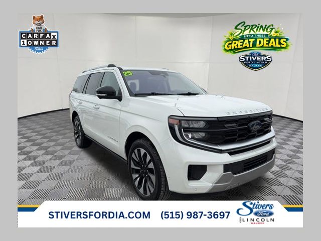 White Metallic 2025 Ford Expedition Platinum 4WD SUV / Crossover Four-Wheel Drive Automatic
