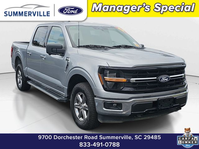 Silver Metallic 2024 Ford F-150 XLT SuperCrew 4WD Pickup Truck Four-Wheel Drive Automatic