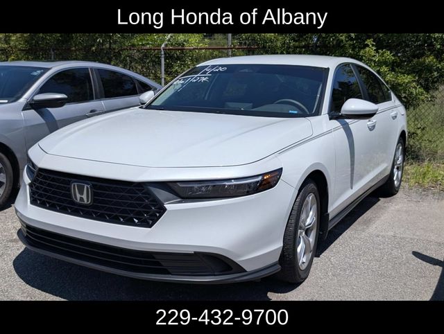 Platinum White Pearl 2024 Honda Accord Sedan Front-Wheel Drive Continuously Variable Transmission
