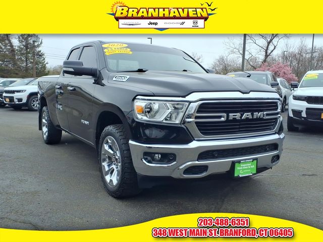 Diamond Black Crystal Pearlcoat 2020 RAM 1500 Big Horn Quad Cab 4WD Pickup Truck Four-Wheel Drive 8-Speed Automatic