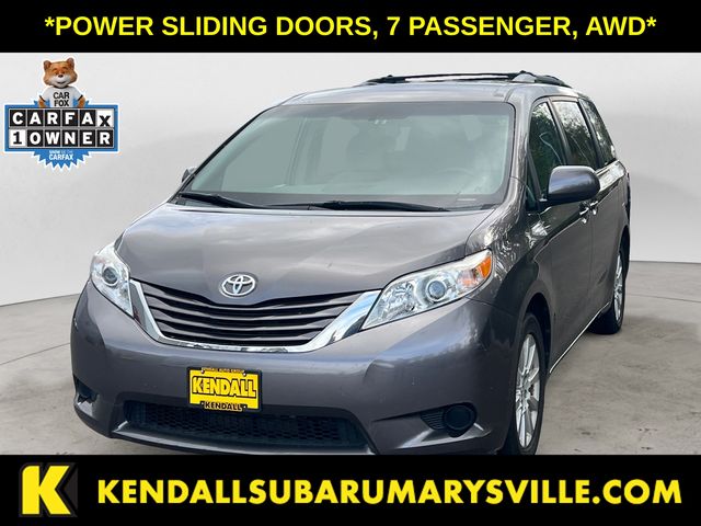Predawn Gray Mica 2015 Toyota Sienna Minivan All-Wheel Drive 6-Speed Automatic Overdrive