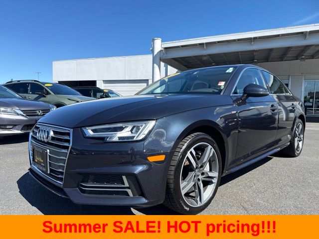 Manhattan Gray Metallic 2018 Audi A4 2.0 TFSI quattro Premium Plus AWD Sedan All-Wheel Drive 7-Speed Automatic