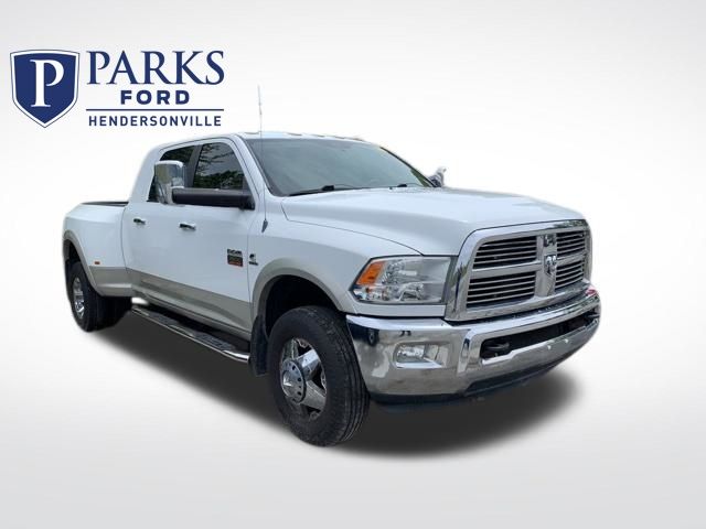 Bright White Clearcoat/Light Graystone Pearlcoat 2010 Dodge RAM 3500 Laramie Mega Cab DRW 4WD Pickup Truck Four-Wheel Drive 6-Speed Automatic