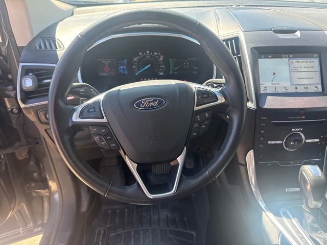 2016 Gray Ford Edge Titanium AWD SUV