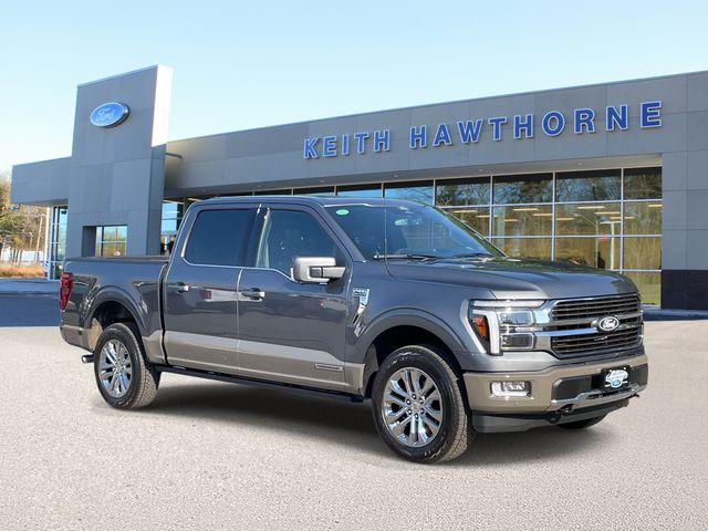 Gray Metallic 2025 Ford F-150 King Ranch SuperCrew 4WD Pickup Truck Four-Wheel Drive Automatic