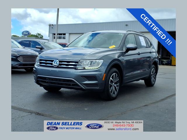 Platinum Gray Metallic 2021 Volkswagen Tiguan SUV / Crossover Front-Wheel Drive 8-Speed Automatic