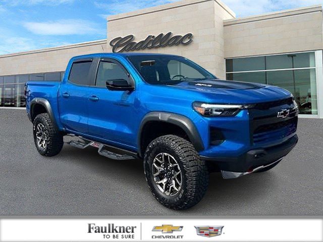 Glacier Blue Metallic 2024 Chevrolet Colorado Pickup Truck Four-Wheel Drive 8-Speed Automatic