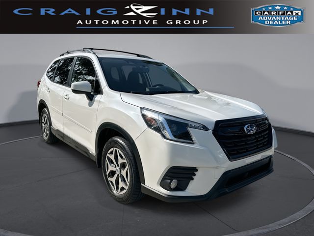 Crystal White Pearl 2022 Subaru Forester SUV / Crossover All-Wheel Drive Continuously Variable Transmission