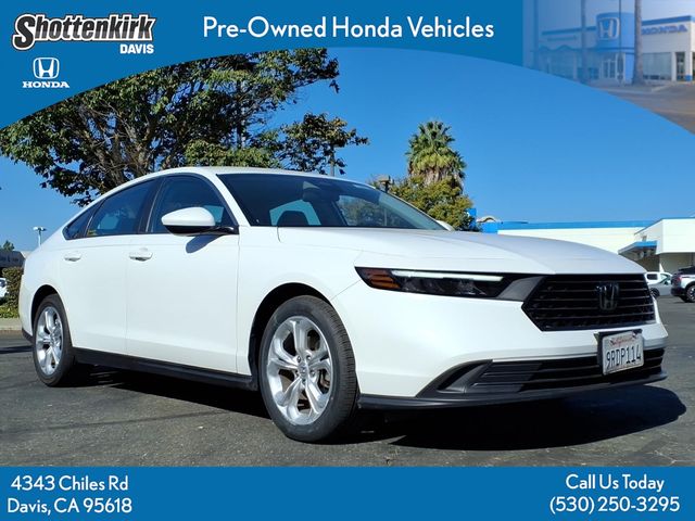 Platinum White Pearl 2024 Honda Accord Sedan Front-Wheel Drive Continuously Variable Transmission