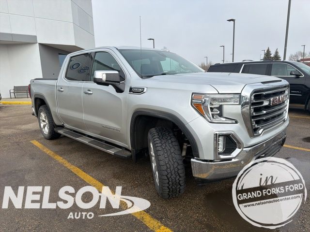 Quicksilver Metallic 2019 GMC Sierra 1500 SLT Crew Cab 4WD Pickup Truck Four-Wheel Drive 8-Speed Automatic