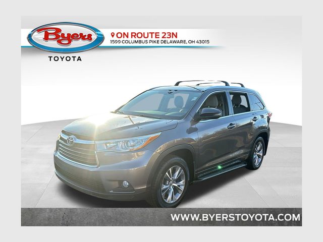 Predawn Gray Mica 2015 Toyota Highlander XLE SUV / Crossover Front-Wheel Drive 6-Speed Automatic Overdrive