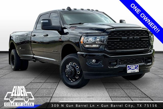 Diamond Black Crystal Pearlcoat 2024 RAM 3500 Big Horn Crew Cab LB DRW 4WD Pickup Truck Four-Wheel Drive 6-Speed Automatic