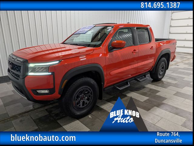 Afterburn Orange 2025 Nissan Frontier Pickup Truck Four-Wheel Drive 9-Speed Automatic Overdrive