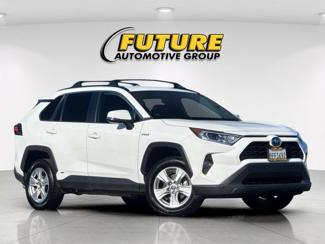 Super White 2021 Toyota RAV4 Hybrid SUV / Crossover All-Wheel Drive Continuously Variable Transmission