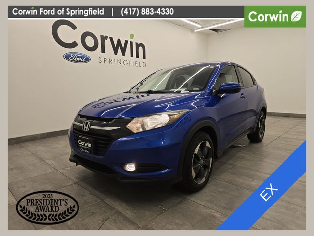 Aegean Blue Metallic 2018 Honda HR-V SUV / Crossover All-Wheel Drive Continuously Variable Transmission