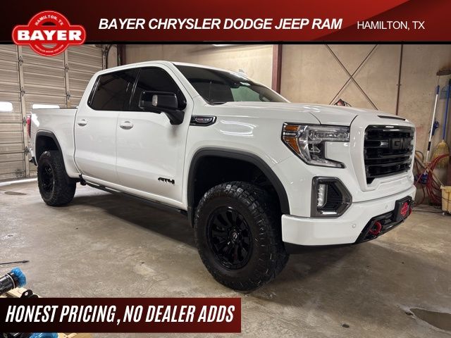 Summit White 2021 GMC Sierra 1500 AT4 Crew Cab 4WD Pickup Truck Four-Wheel Drive Automatic