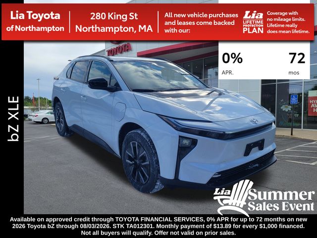 White 2026 Toyota bZ SUV / Crossover All-Wheel Drive Automatic