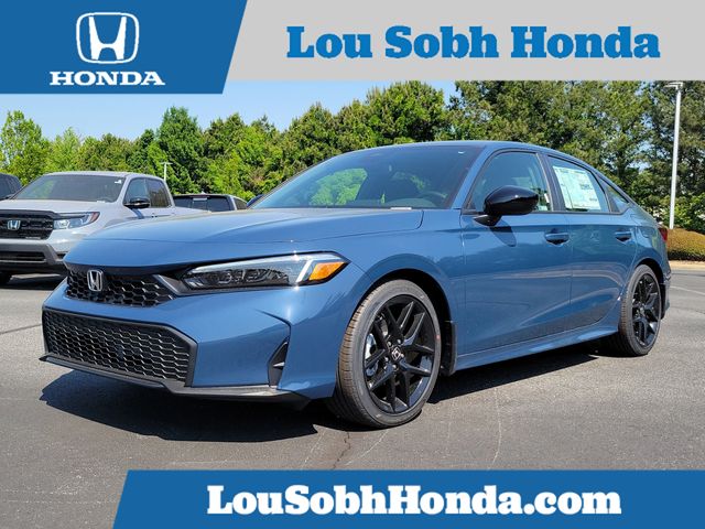 Blue Lagoon Pearl 2026 Honda Civic Sport FWD Sedan Front-Wheel Drive Continuously Variable Transmission