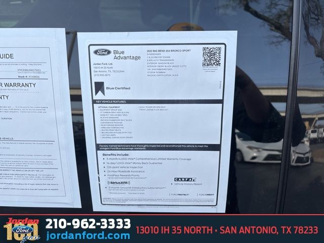 Used Car 2022 Ford Bronco Sport  Big Bend For Sale Under $25,000 In San Antonio, Texas