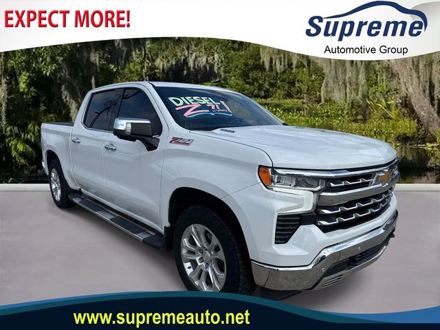 2023 Chevrolet Silverado 1500 LTZ White at Supreme Chevrolet of Gonzales