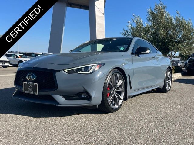 Slate Gray 2022 INFINITI Q60 Coupe Rear-Wheel Drive 7-Speed Automatic