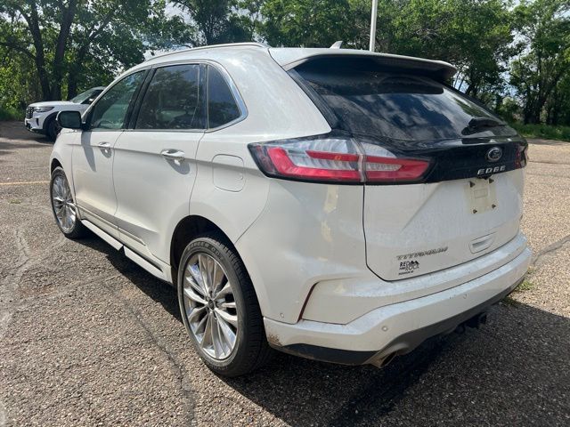 2021 White Ford Edge Titanium AWD SUV