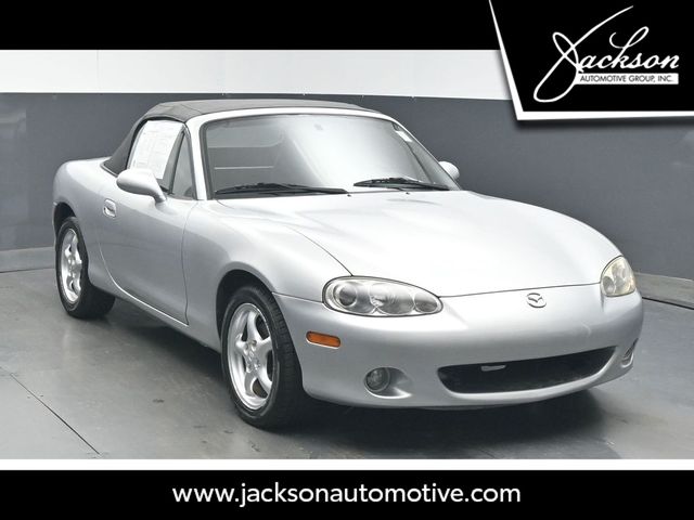 Gray 2002 Mazda MX-5 Miata Base Convertible Rear-Wheel Drive 4-Speed Automatic