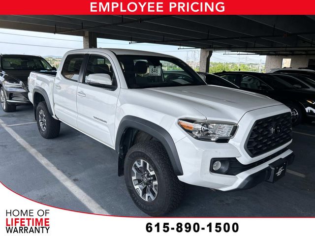 Super White 2021 Toyota Tacoma Pickup Truck Four-Wheel Drive 6-Speed Automatic