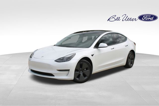 Pearl White Multi-Coat 2022 Tesla Model 3 Long Range AWD Sedan All-Wheel Drive 1-Speed Automatic