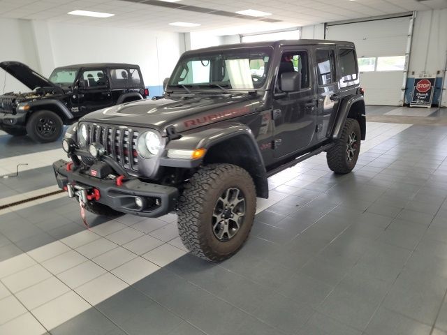 Used 2018 Granite Crystal Metallic Clearcoat Jeep Unlimited Rubicon image 3