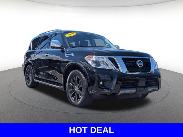 Super Black 2019 Nissan Armada SUV / Crossover Four-Wheel Drive 7-Speed Automatic