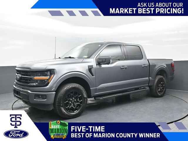 Gray Metallic 2024 Ford F-150 Pickup Truck Four-Wheel Drive Automatic