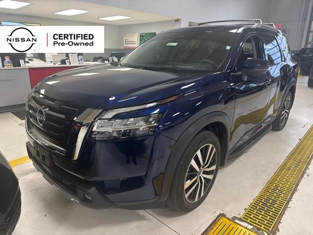 Deep Ocean Blue Pearl 2024 Nissan Pathfinder SUV / Crossover All-Wheel Drive 9-Speed Automatic